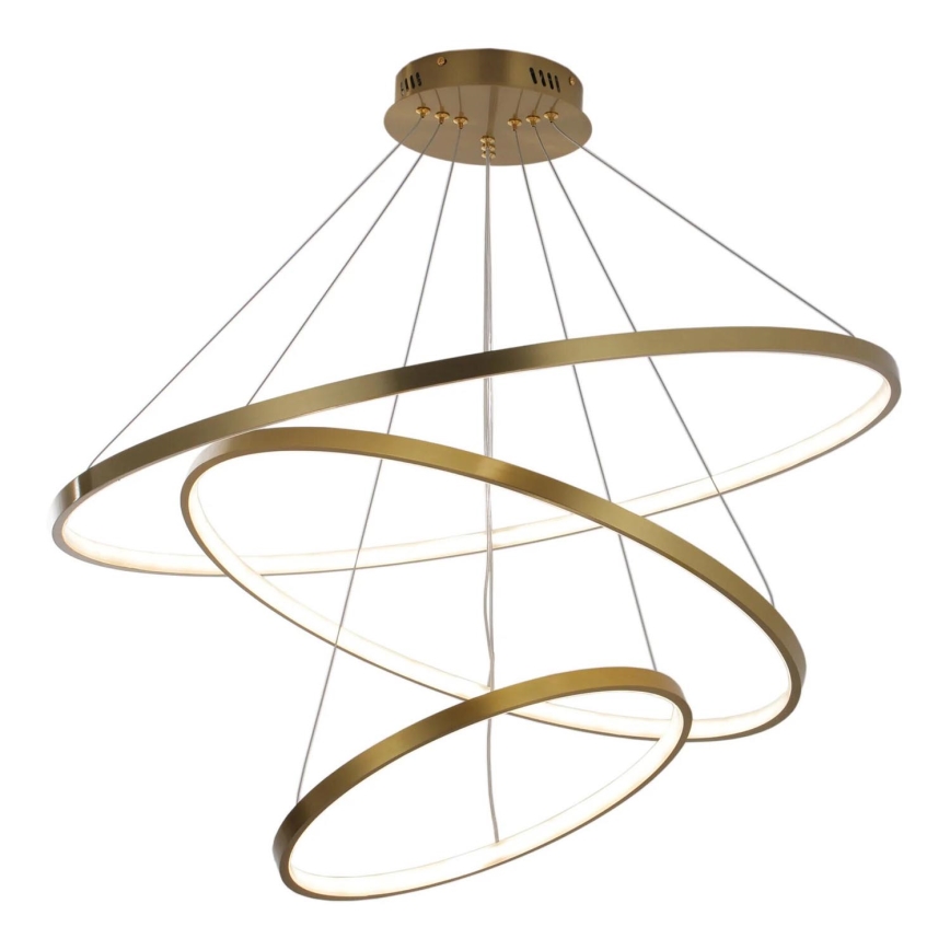 LED Lustra ar auklu LEA LED/60W/230V 4000K d. 80 cm zelta