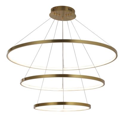 LED Lustra ar auklu LEA LED/60W/230V 4000K d. 80 cm zelta