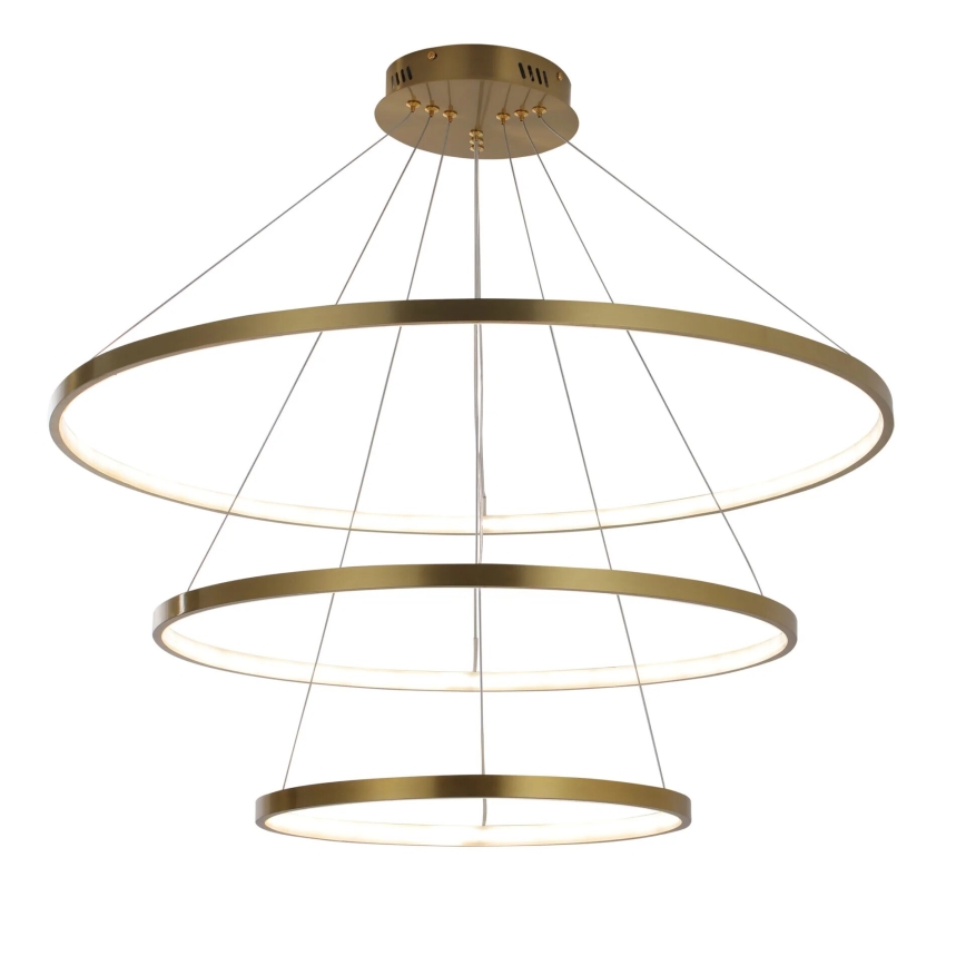 LED Lustra ar auklu LEA LED/60W/230V 4000K d. 80 cm zelta