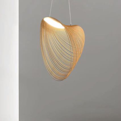 LED Lustra ar auklu LED/10W/230V 3000K bēša