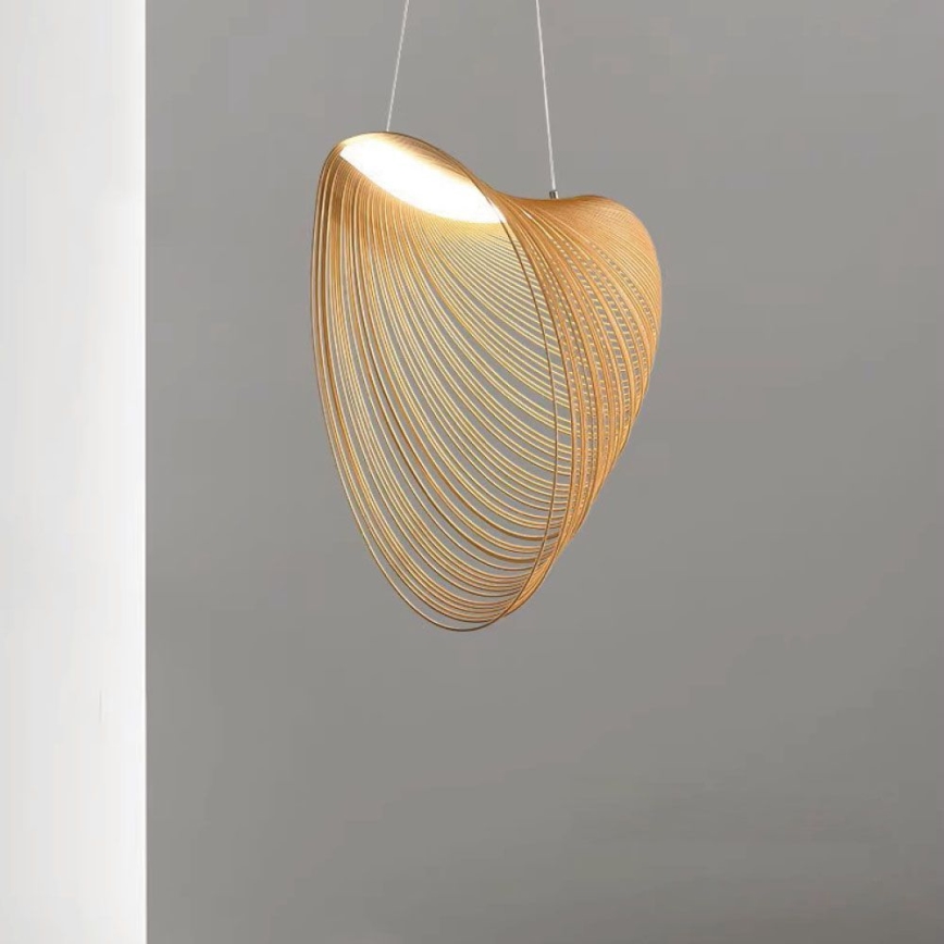 LED Lustra ar auklu LED/10W/230V 3000K bēša