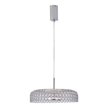 LED Lustra ar auklu LED/10W/230V 3000K spīdīgi hromēts d. 35 cm