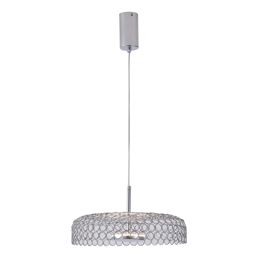 LED Lustra ar auklu LED/10W/230V 3000K spīdīgi hromēts d. 35 cm