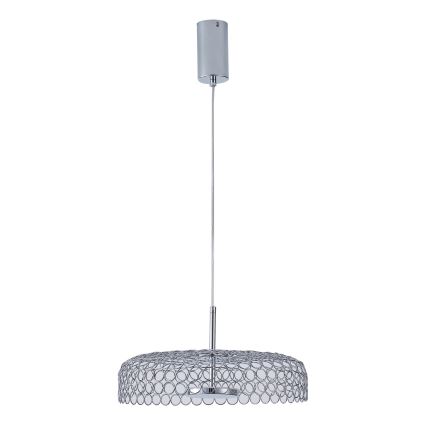 LED Lustra ar auklu LED/10W/230V 3000K spīdīgi hromēts d. 35 cm