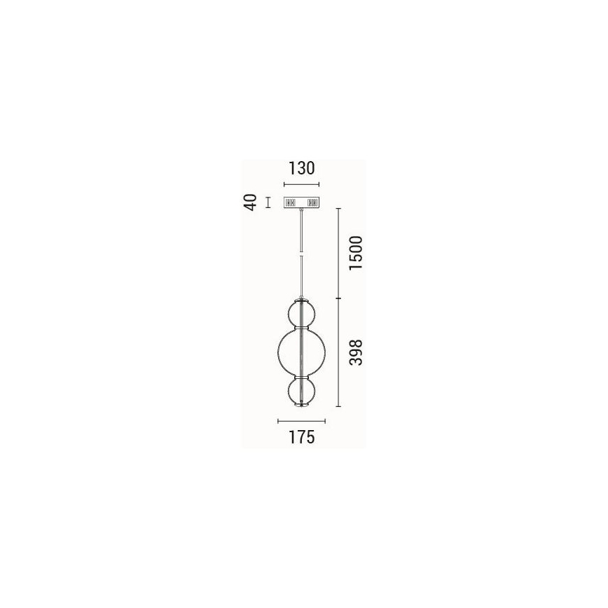 LED Lustra ar auklu LED/12,6W/230V 3000K