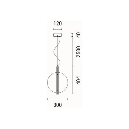 LED Lustra ar auklu LED/12,6W/230V 3000K