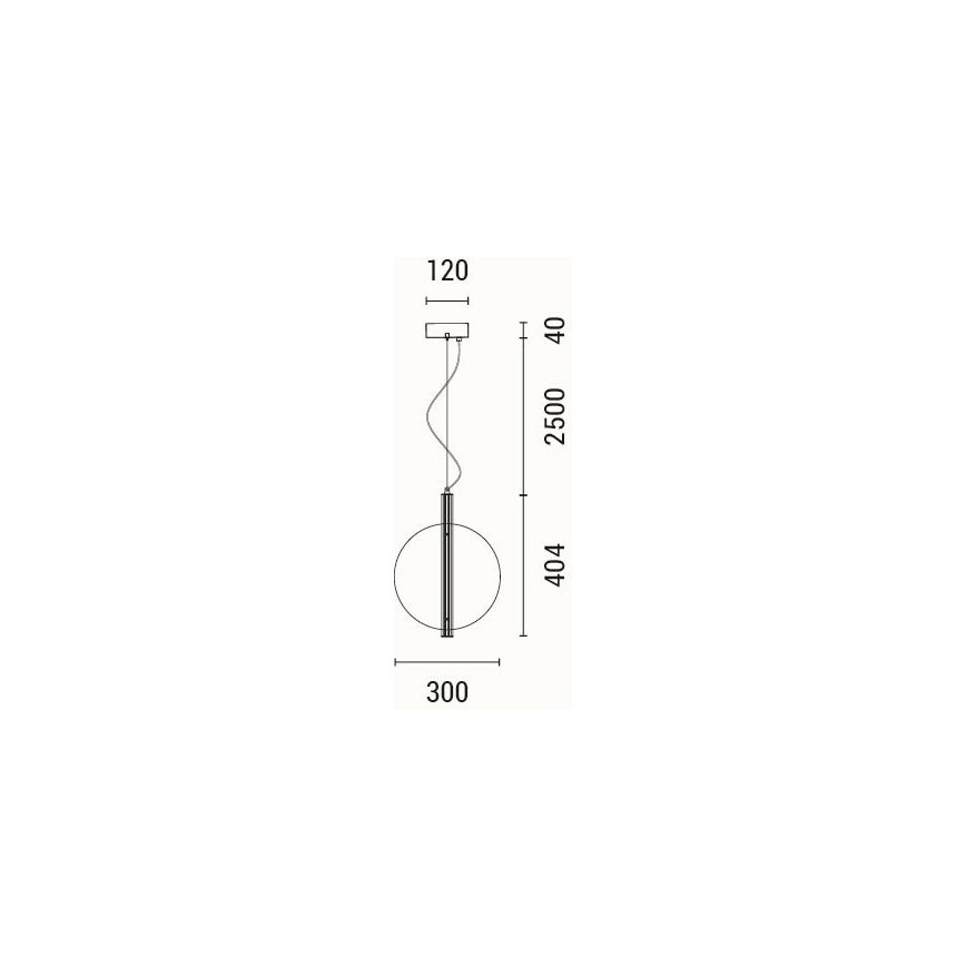 LED Lustra ar auklu LED/12,6W/230V 3000K