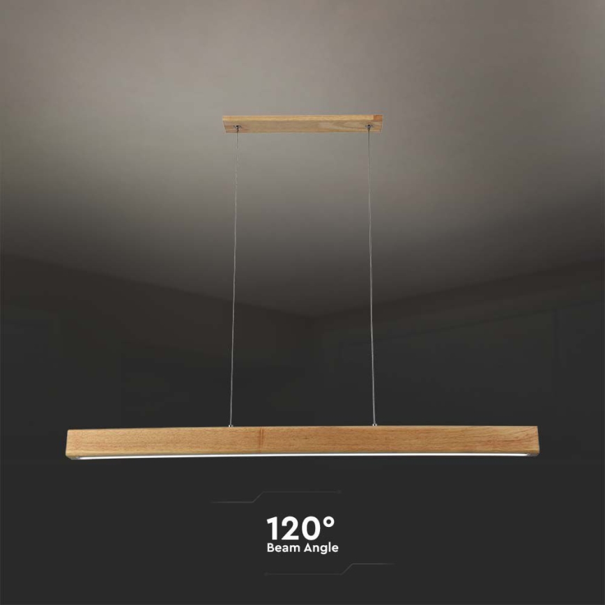 LED Lustra ar auklu LED/12W/230V 4000K brūna