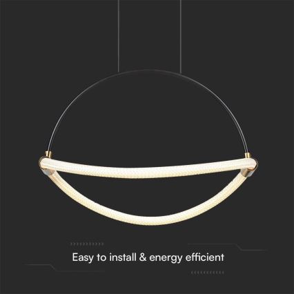 LED Lustra ar auklu LED/12W/230V 4000K d. 40 cm