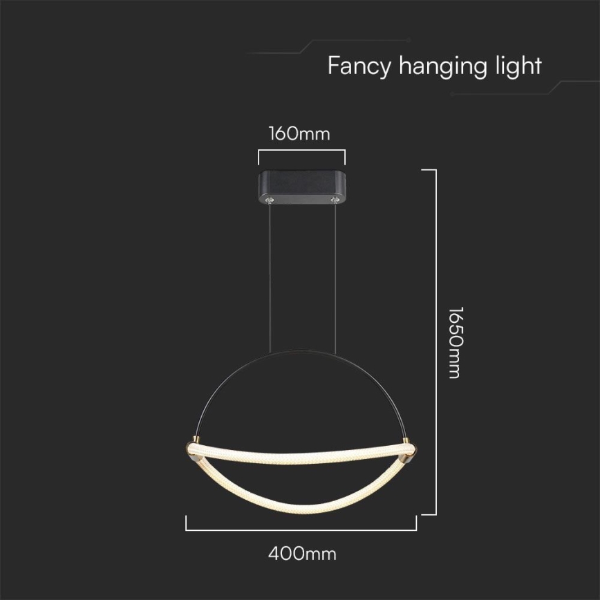 LED Lustra ar auklu LED/12W/230V 4000K d. 40 cm