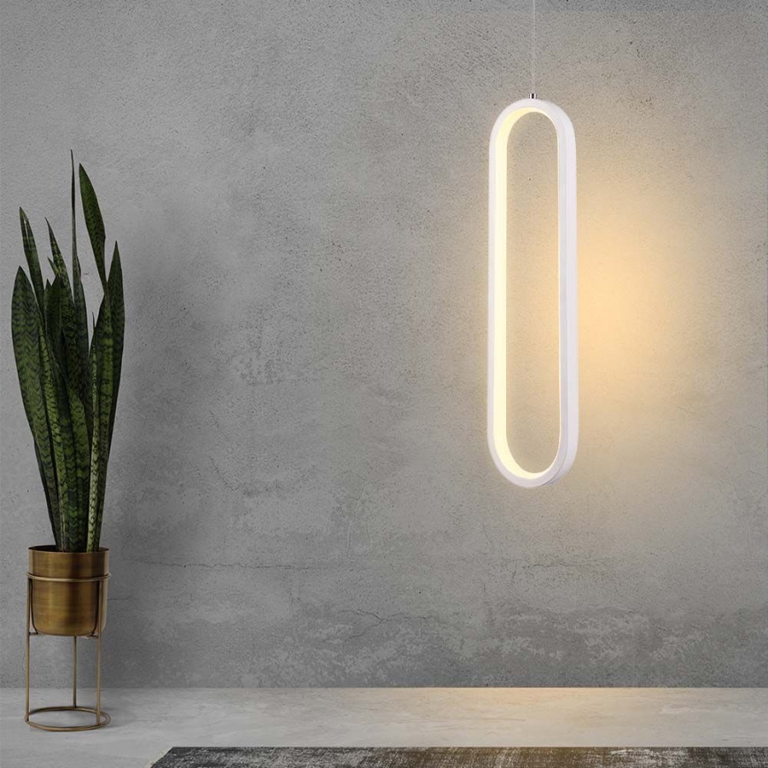 LED Lustra ar auklu LED/13W/230V 3000K balta