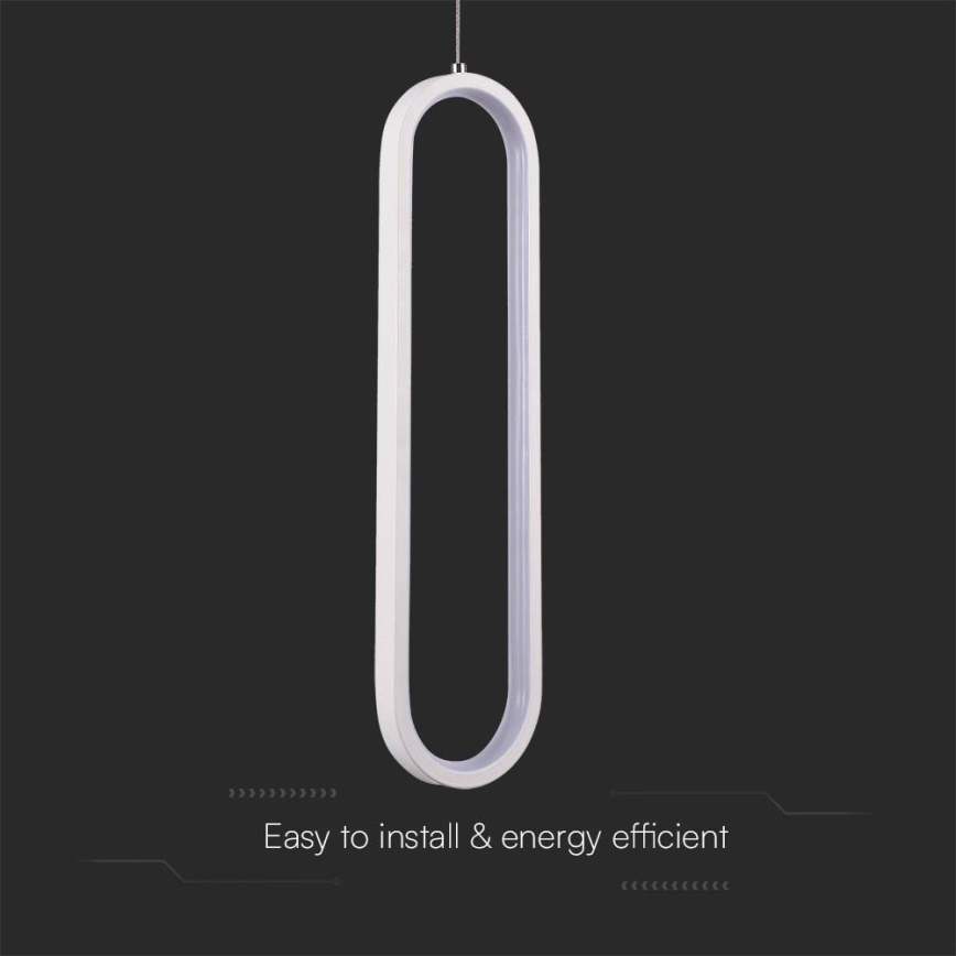 LED Lustra ar auklu LED/13W/230V 3000K balta
