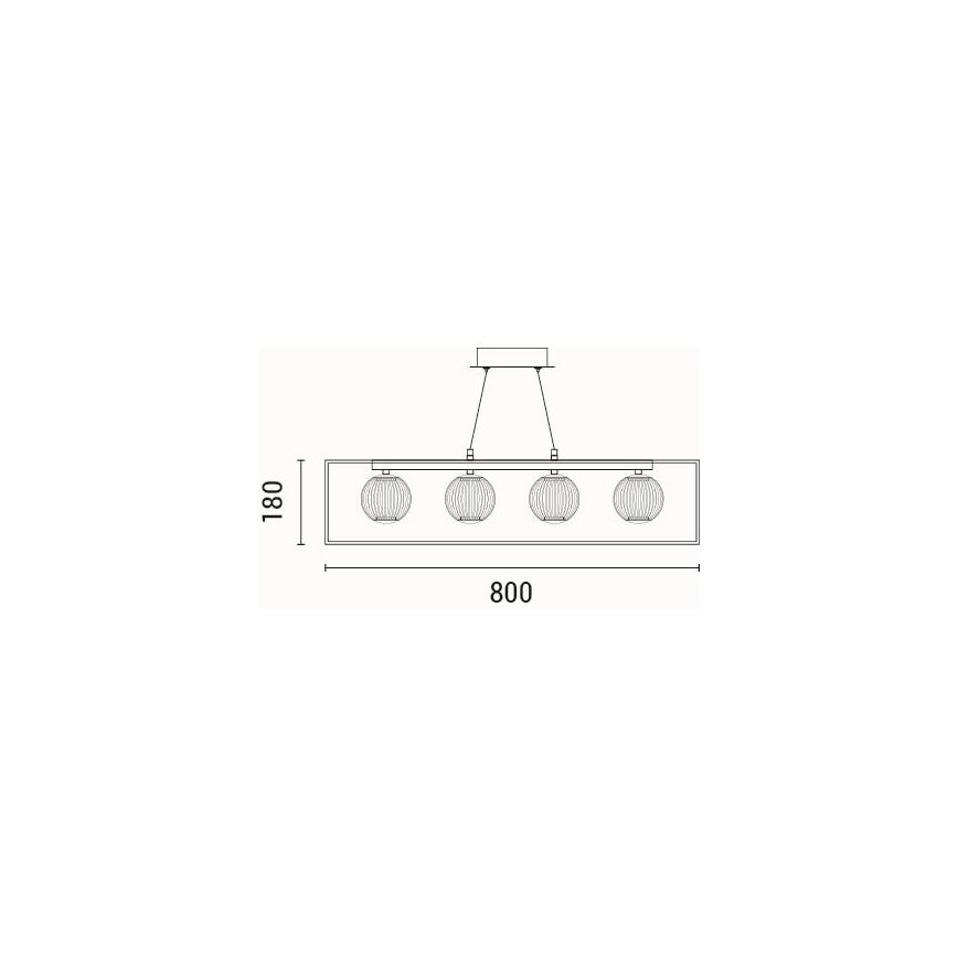LED Lustra ar auklu LED/14W/230V 3000K