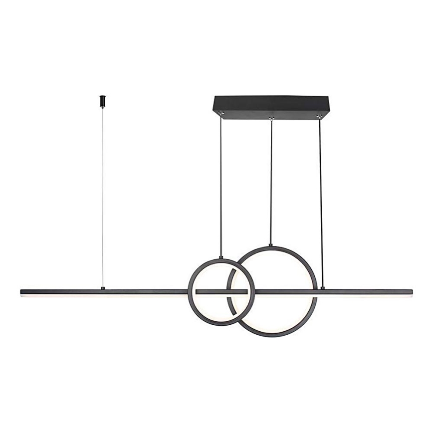 LED Lustra ar auklu LED/15W/230V 4000K melna