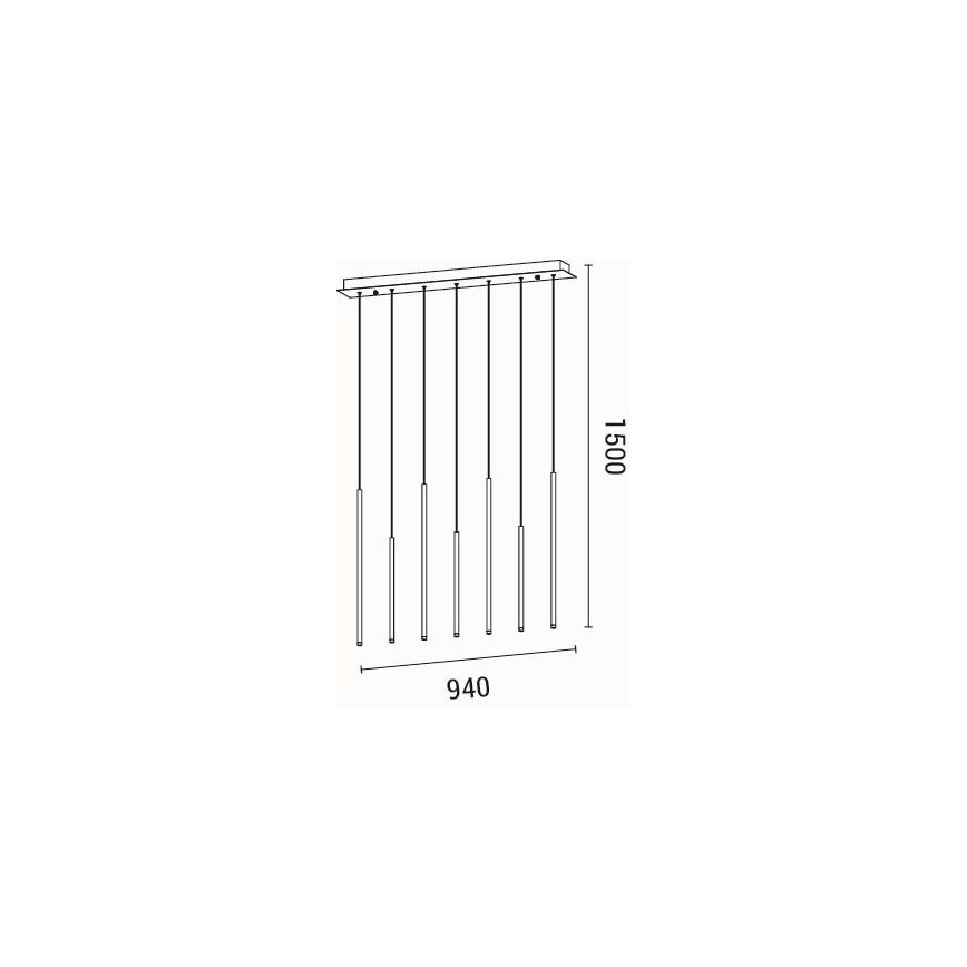 LED Lustra ar auklu LED/16W/230V 3000K