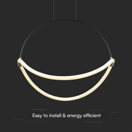 LED Lustra ar auklu LED/16W/230V 4000K d. 50 cm