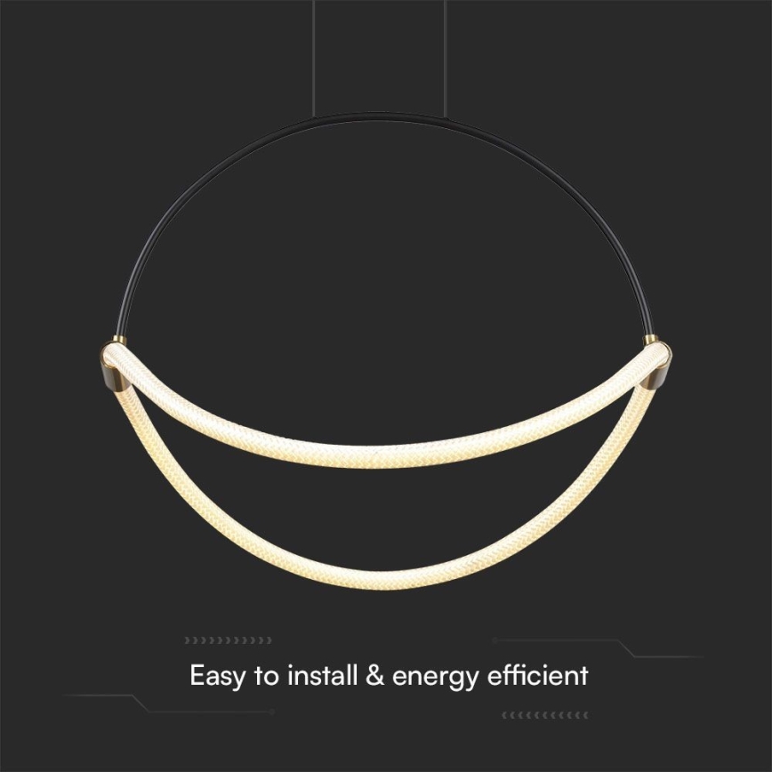 LED Lustra ar auklu LED/16W/230V 4000K d. 50 cm