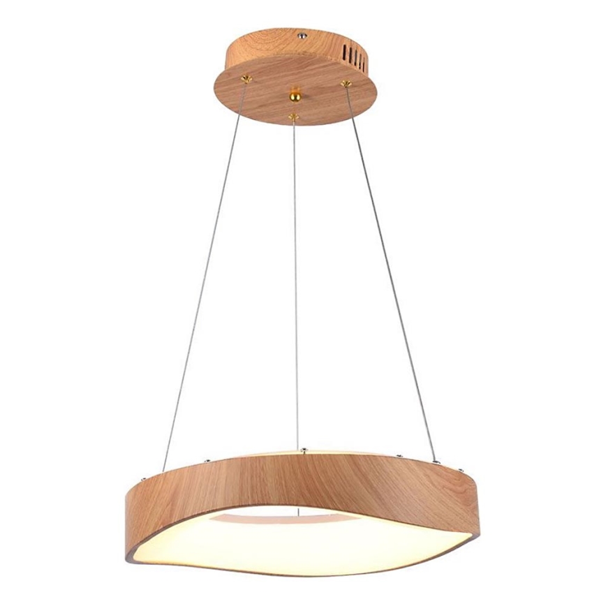 LED Lustra ar auklu LED/18W/230V 3000K ø 40 cm brūna