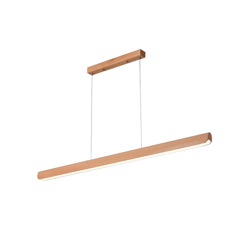 LED Lustra ar auklu LED/22W/230V 4000K 120 cm dižskābardis/masīvkoks