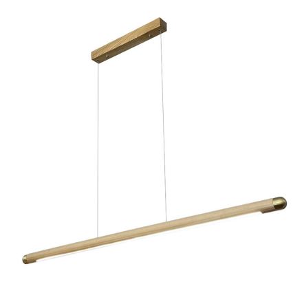 LED Lustra ar auklu LED/22W/230V 4000K 120 cm oša/masīvkoks