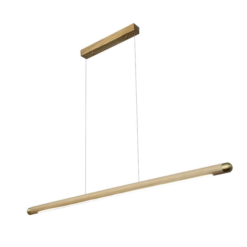 LED Lustra ar auklu LED/22W/230V 4000K 120 cm oša/masīvkoks