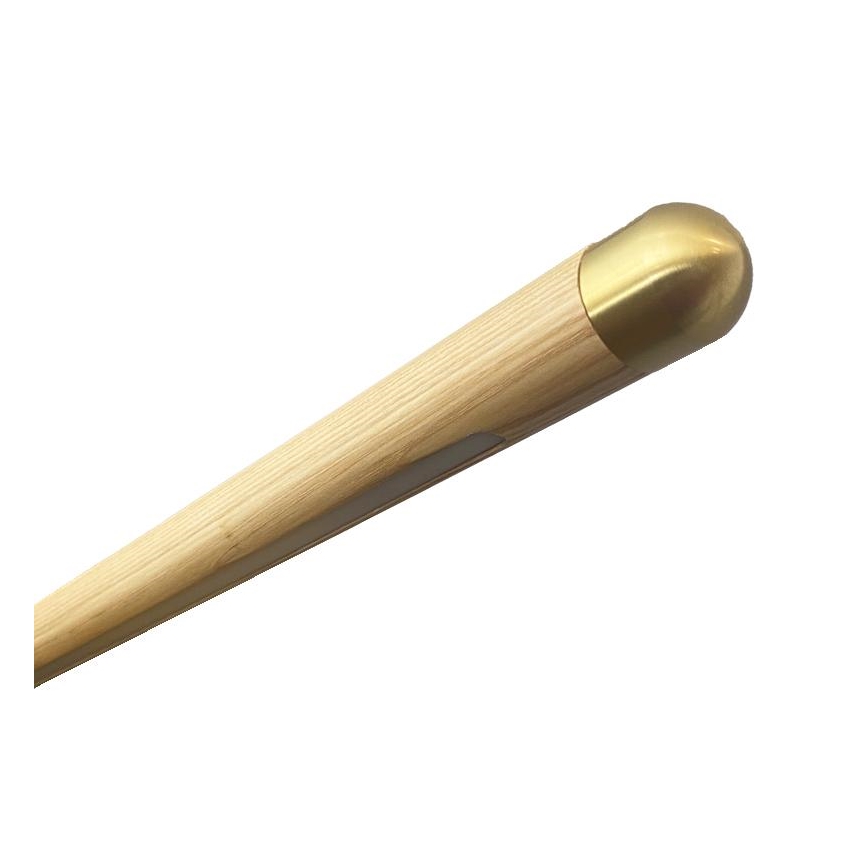 LED Lustra ar auklu LED/22W/230V 4000K 120 cm oša/masīvkoks