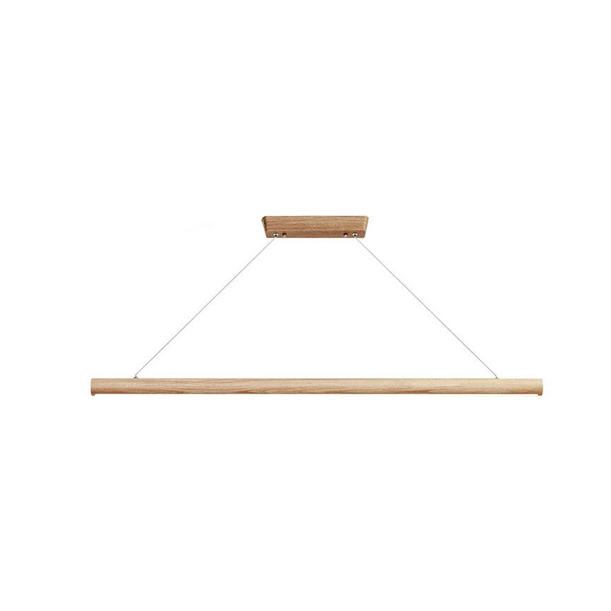 LED Lustra ar auklu LED/22W/230V 4000K 120 cm oša/masīvkoks