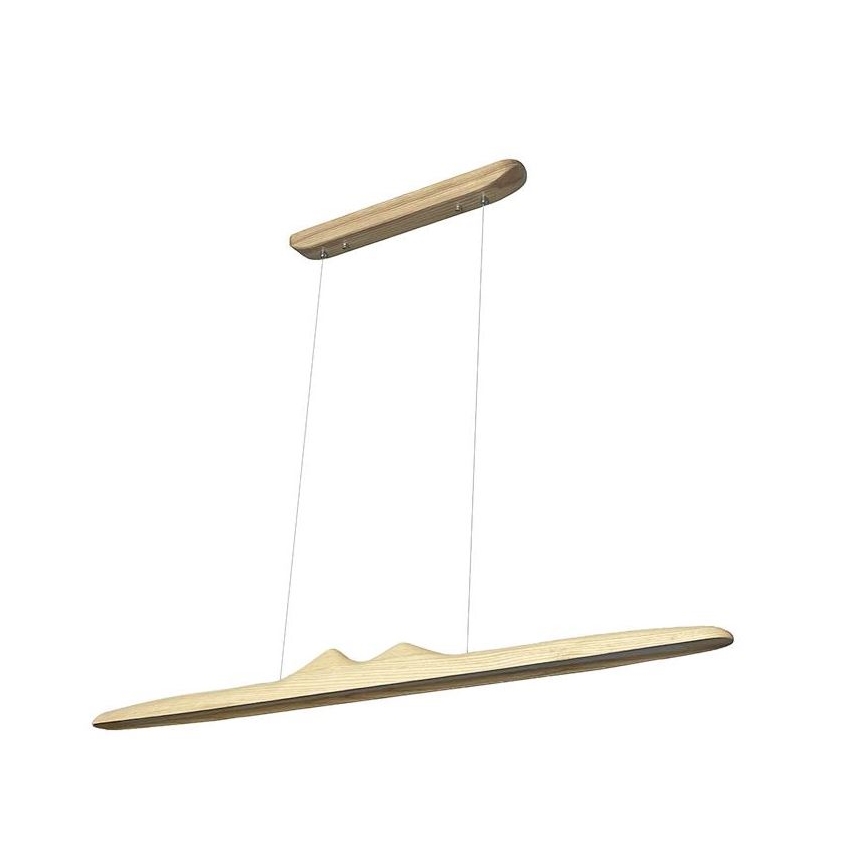 LED Lustra ar auklu LED/22W/230V 4000K 120 cm oša/masīvkoks