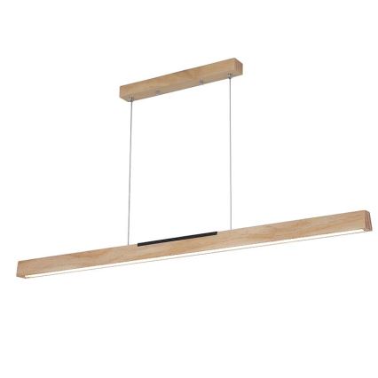 LED Lustra ar auklu LED/22W/230V 4000K 120 cm priede/masīvkoks