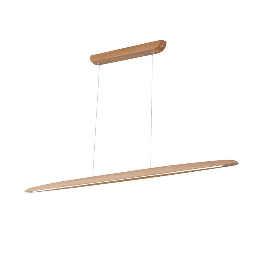 LED Lustra ar auklu LED/22W/230V 4000K 130 cm dižskābardis/masīvkoks