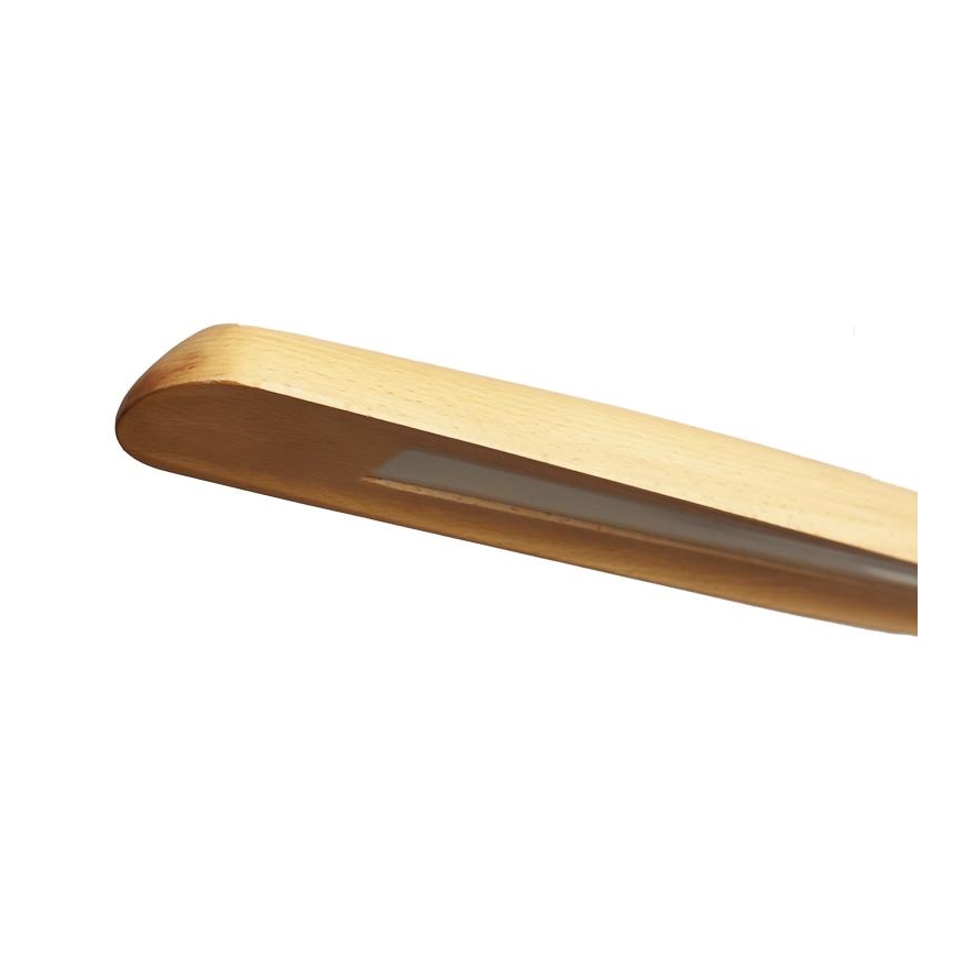 LED Lustra ar auklu LED/22W/230V 4000K 130 cm dižskābardis/masīvkoks