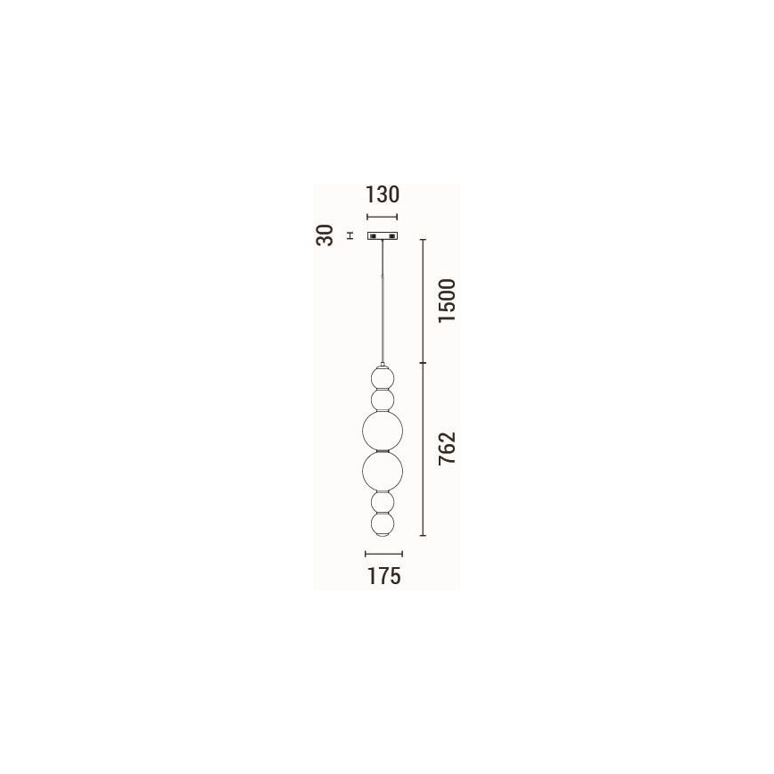 LED Lustra ar auklu LED/24W/230V 3000K