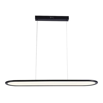 LED Lustra ar auklu LED/24W/230V 3000K melna