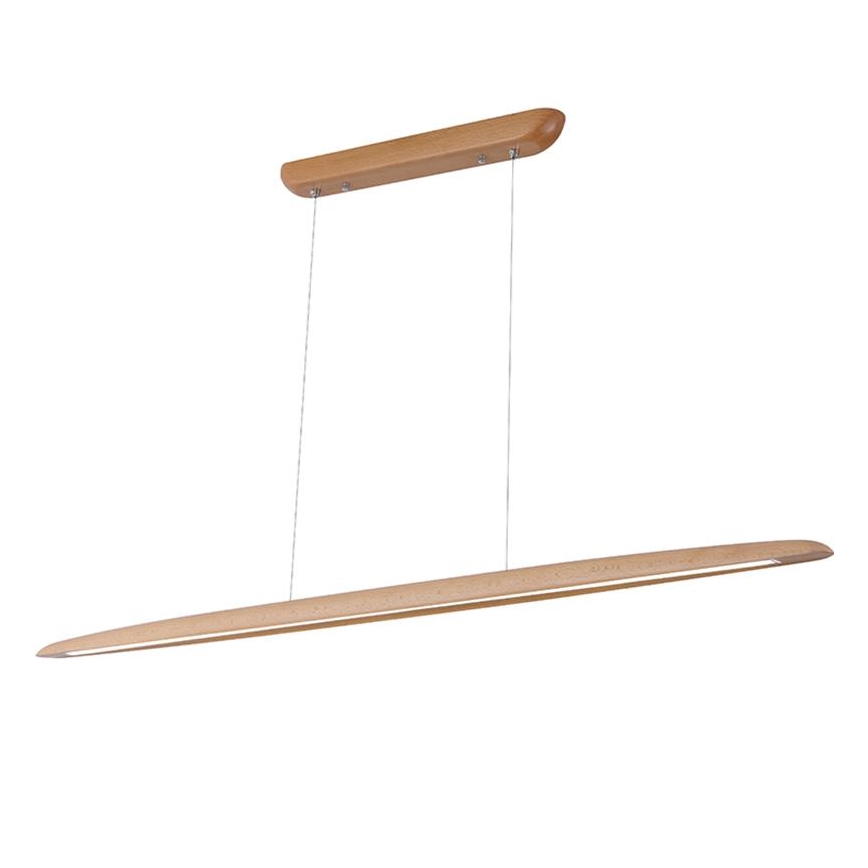 LED Lustra ar auklu LED/26W/230V 4000K 150 cm dižskābardis/masīvkoks