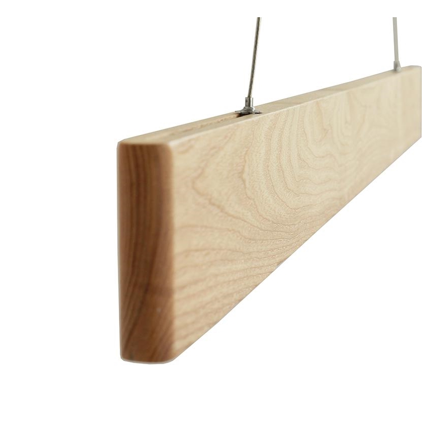 LED Lustra ar auklu LED/26W/230V 4000K 150 cm oša/masīvkoks