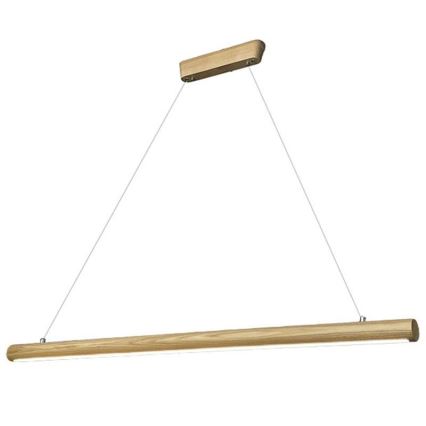 LED Lustra ar auklu LED/26W/230V 4000K 150 cm oša/masīvkoks