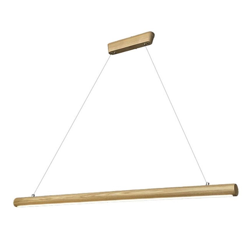 LED Lustra ar auklu LED/26W/230V 4000K 150 cm oša/masīvkoks