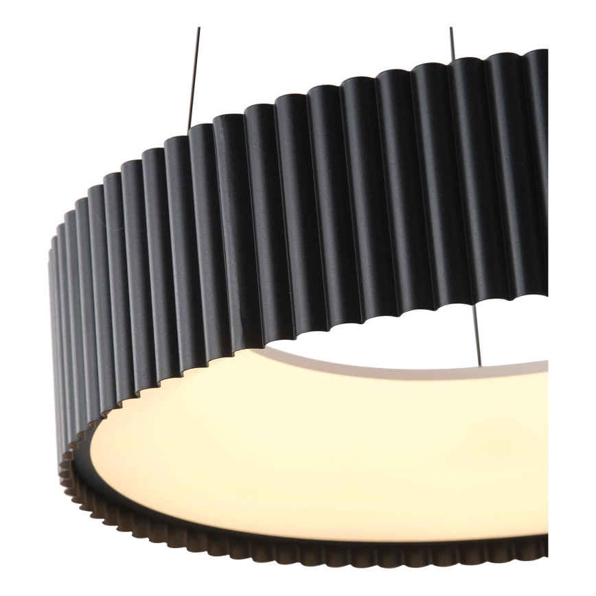 LED Lustra ar auklu LED/30W/230V 3000K melna