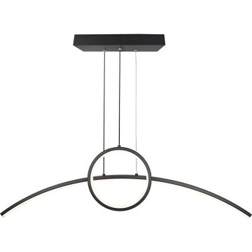 LED Lustra ar auklu LED/30W/230V 4000K melna