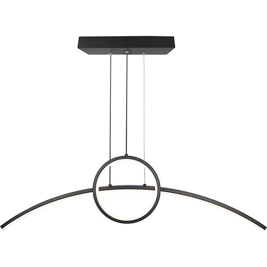 LED Lustra ar auklu LED/30W/230V 4000K melna