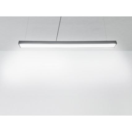 LED Lustra ar auklu LED/32W/230V 4000K d. 120 cm melna