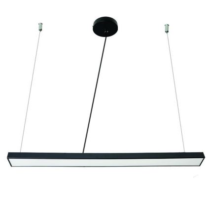 LED Lustra ar auklu LED/32W/230V 4000K d. 120 cm melna