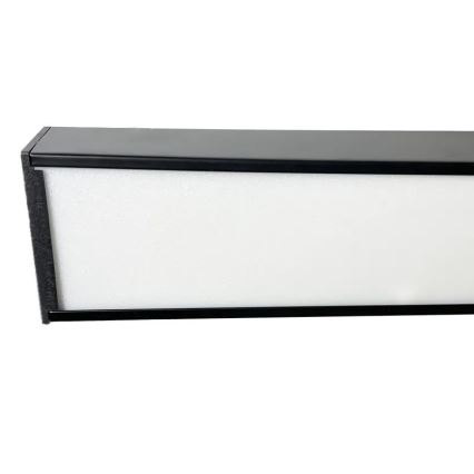 LED Lustra ar auklu LED/32W/230V 4000K d. 120 cm melna