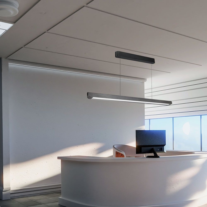 LED Lustra ar auklu LED/36W/230V 3000/4000/6400K antracīta