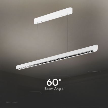 LED Lustra ar auklu LED/36W/230V 3000/4000/6400K balta
