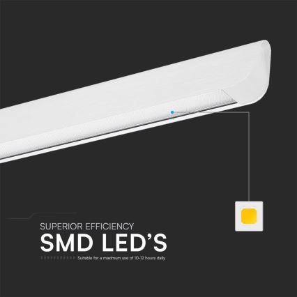 LED Lustra ar auklu LED/36W/230V 3000/4000/6400K balta