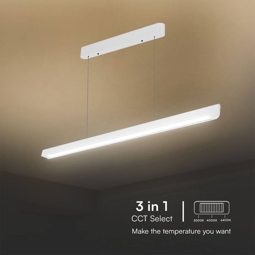 LED Lustra ar auklu LED/36W/230V 3000/4000/6400K balta