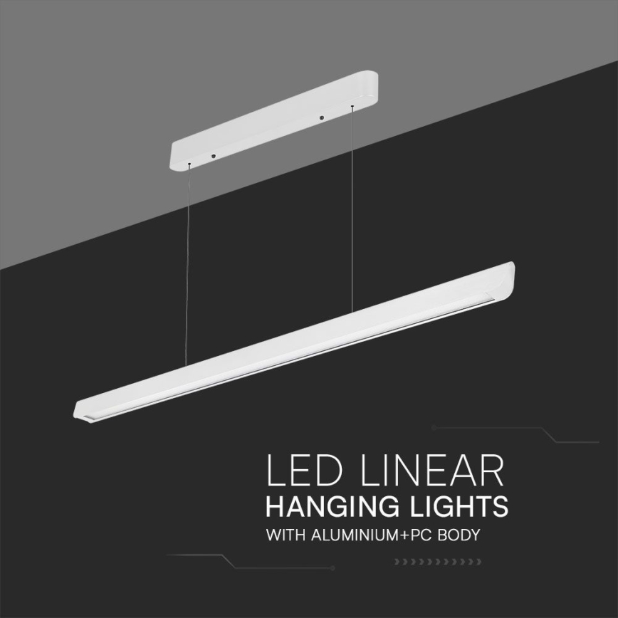 LED Lustra ar auklu LED/36W/230V 3000/4000/6400K balta