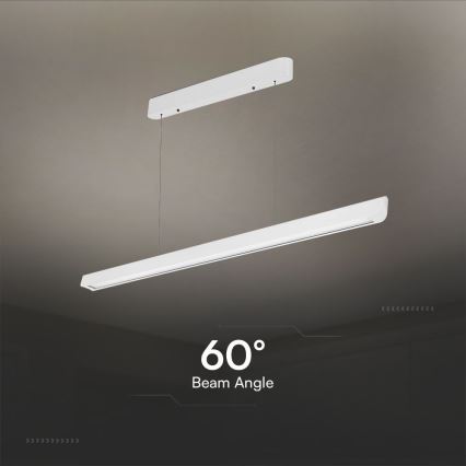 LED Lustra ar auklu LED/36W/230V 3000/4000/6400K balta