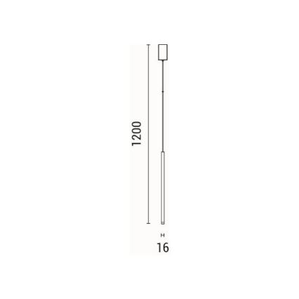 LED Lustra ar auklu LED/3W/230V 3000K d. 6 cm
